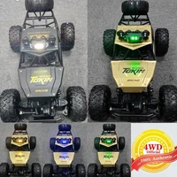 1:16 4WD RC Car With Led Lights Remote Control Cars Buggy Off Road 4x4 Radio Control Alloy Trucks Boys Toys for Children 2