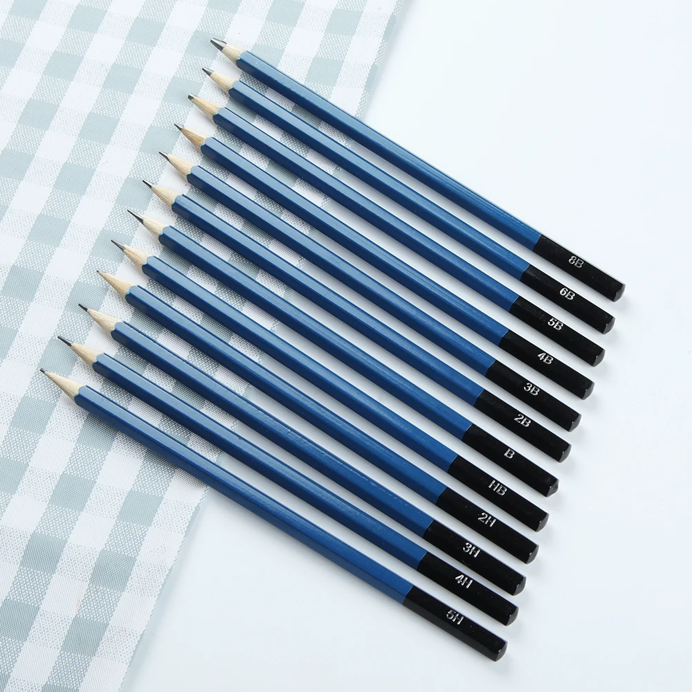 SeamiArt 12 Pcs. Standard Sketching Pencil Art Suppliers for Artist Drawing School Office Lapices De Colores Pencils Supplies 3