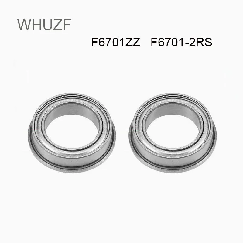 

F6701ZZ F6701-2RS Flange Bearing 12*18*4 mm 10PCS ABEC-5 Double Shielded Deep Groove Flanged F6701 Z ZZ Ball Bearings F6701RS
