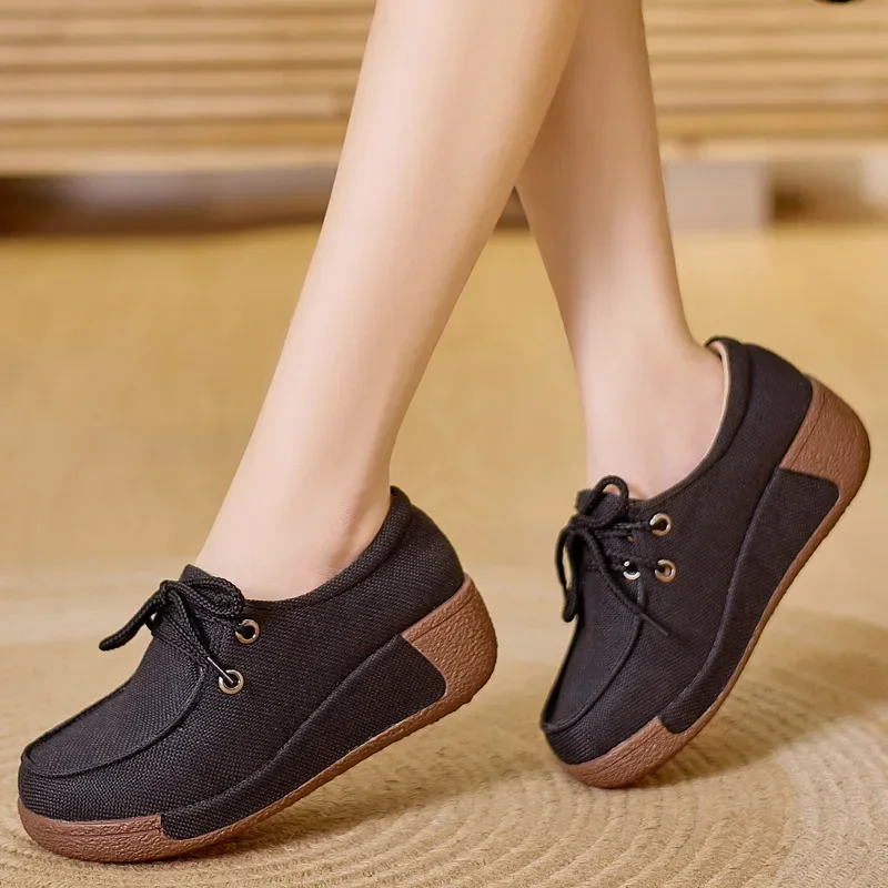 Women's Sneakers Platform Casual Outdoor Walking Design Vulcanized