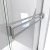 56-60 in W X 70 3/8 in. H Semi-Frameless Sliding Shower Door in Brushed Nickel and Clear Glass with 5mm Glass 4