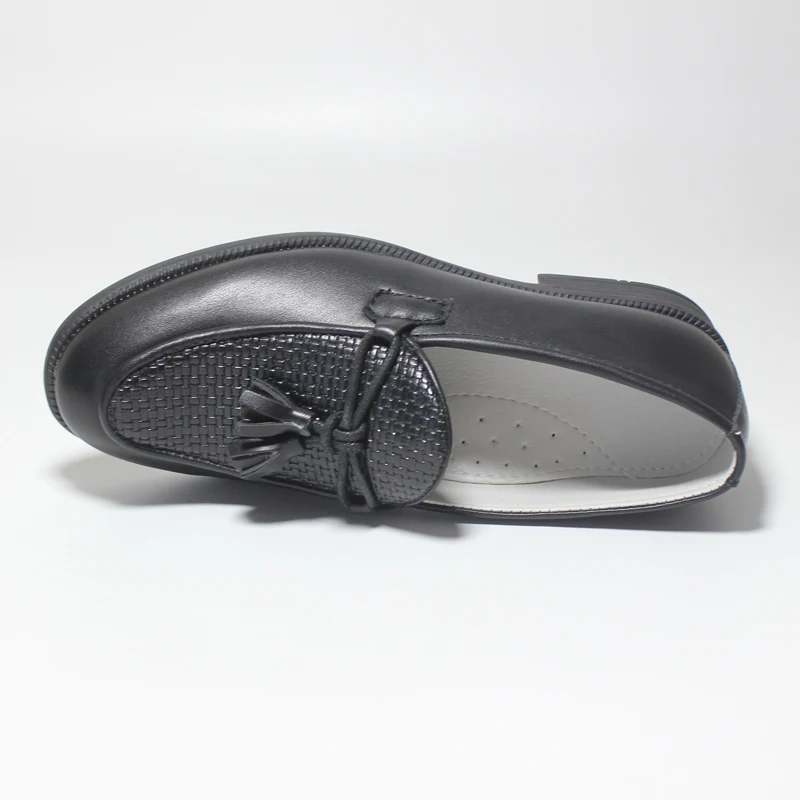 حذاء أسود غير لامع من الجلد الصناعي للأولاد ، حذاء...