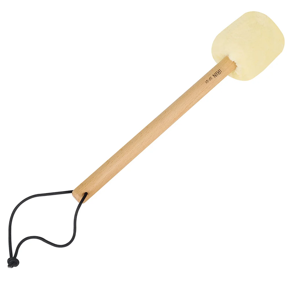 

Wood Plush Drum Stick Anti-slip Bass Drum Mallet Stick Instrument Band Accessory
