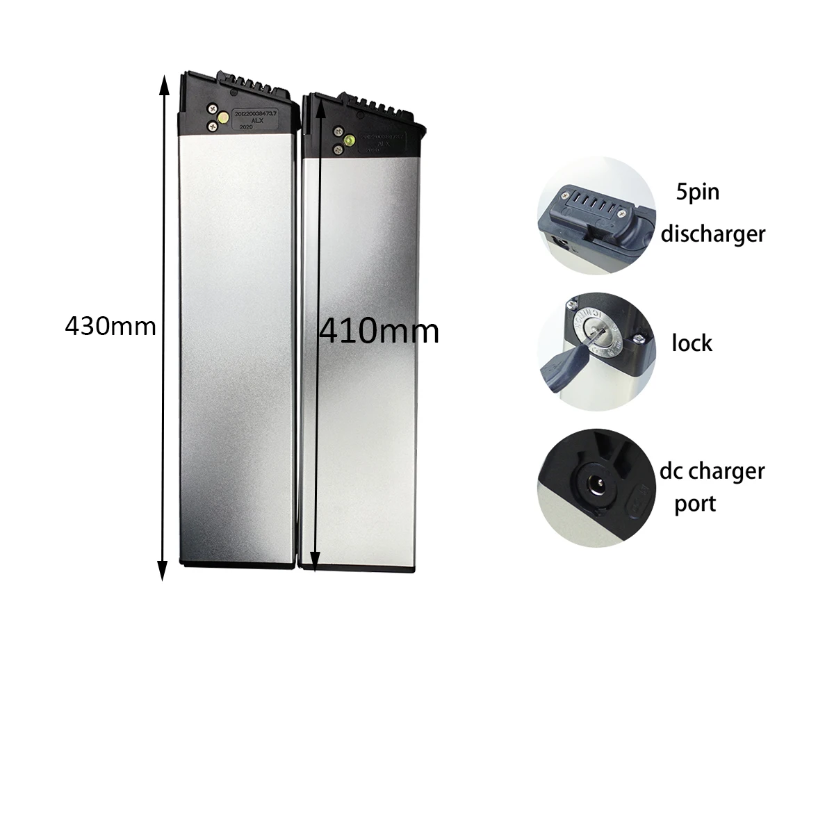 

Dch-006 48V Hidden Battery 10.4Ah 12Ah 12.8Ah 14Ah ADO A20 Fiido M1 ZHENGBU 20" X6 EYU NXB Foldable Replacement Battery