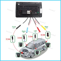 Панорамная автомобильная камера 3D 360, задняя часть + передняя + боковая SONY-WDR 8K AHD1080P для Android-радио 360APP с открывателем отверстий — изображение 5