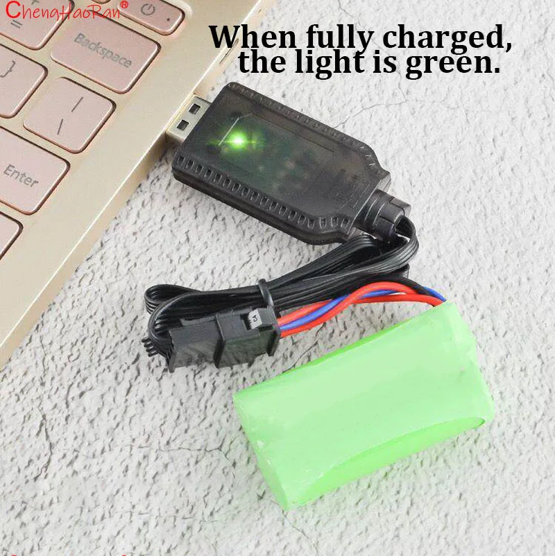 1PC USB 충전기 7.4V SM-4P 3.7V SM-2P 플러그 DE36W DE65 HM202 EC08 EC16 RC카 M416 전동 젤 볼 블래스터 배터리 충전기