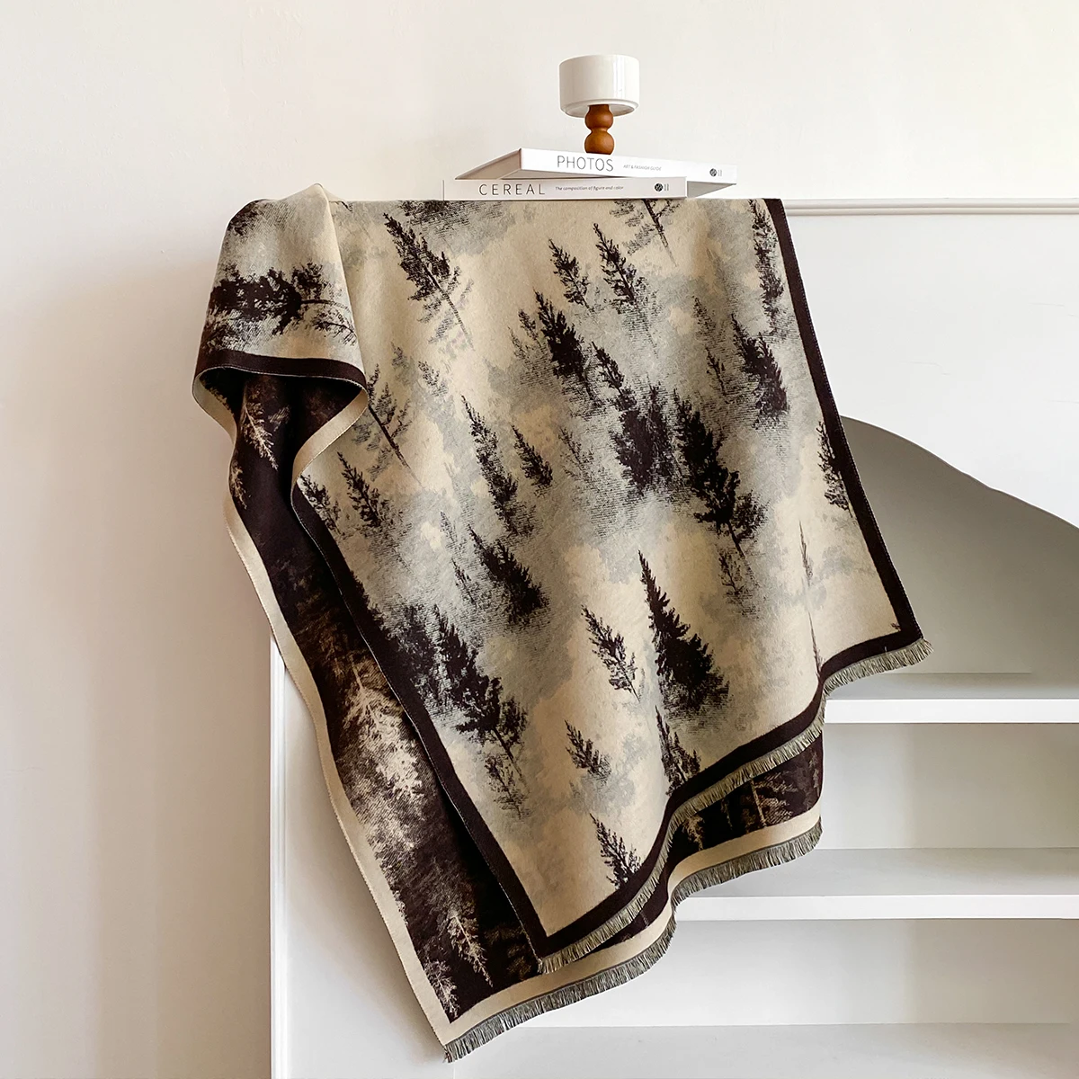 2025 New Luxury Design Winter Two-Sided Cashmere Print Scarves High Quality Women Thicken Wrap Shawl Ladies Brand Pashmina Scarf