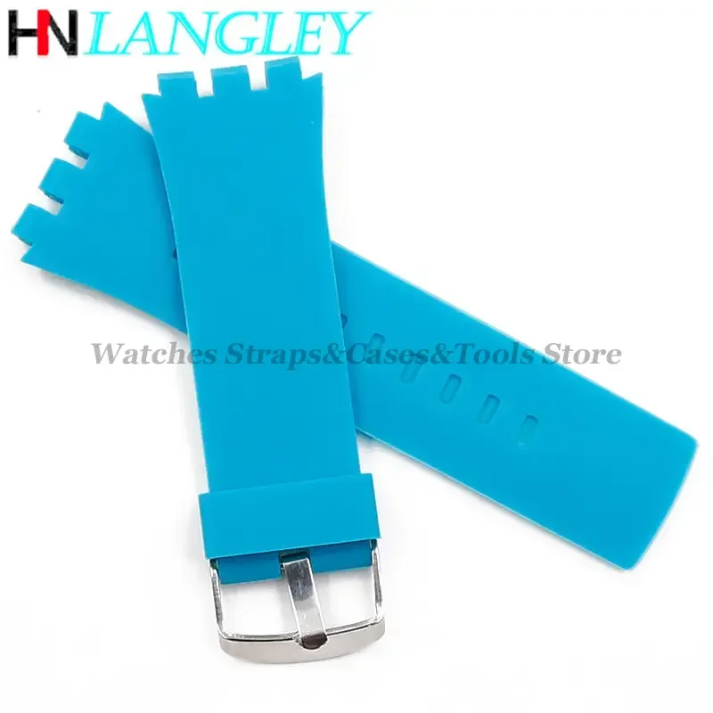 Durable Silicone Sports Watch Strap - 22mm Rubber Band