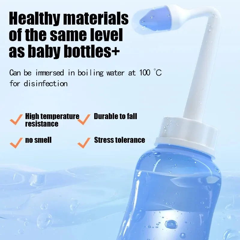 Nasal Irrigator Manual Nasal Irrigator for Nasal Congestion Household Adult Irrigator with Saline Solution Medical Pediatric Rhinitis