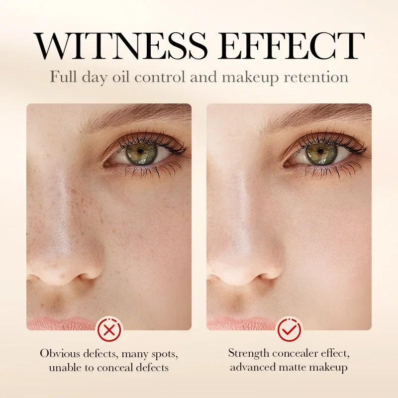 BIOAOUA Whitening Concealment Liquid Foundation 30ml Smooth Flawless BB Cream Long Term Makeup Retention Base Cream Makeup 4