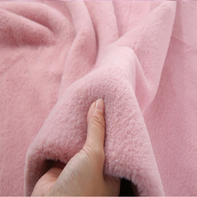 Encrypted Plush Fabric Thickened By The Meter for Coats Clothing Vests Diy  Sewing Furs Fleece Soft Plain Breathable Winter White