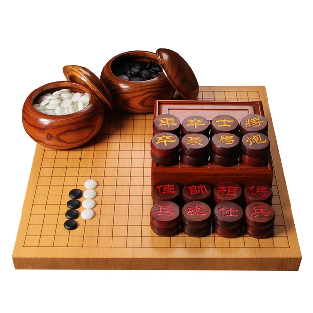 Jogo de tabuleiro de xadrez chinês mesa de família peças incomuns shogi de  madeira presente torneio