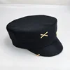 Y2K Brand Designer Newsboy Cap Earrings Hats for Women Sun Hat Letter Military Cap Visor Outdoor Unisex Sombreros De Mujer 4