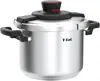 Clipso Stainless Steel Pressure Cooker 6.3 Quart, Induction , Secure locking System, One Hand System, Recipe Book Included 4