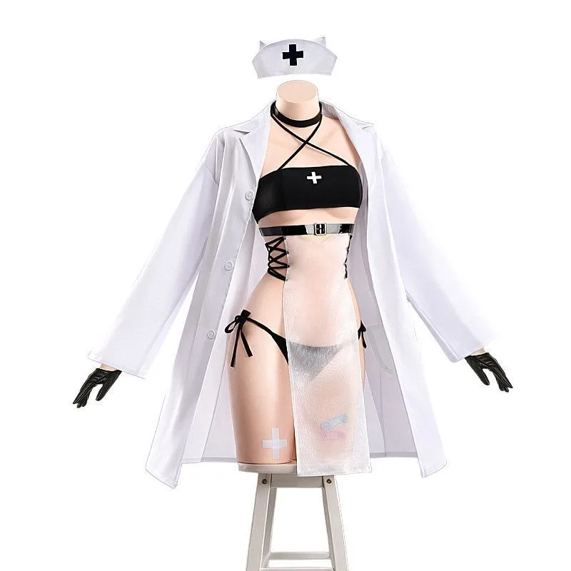 Uniforme de Enfermera Ryuge Kisaki para Mujer, Disfraz de Cosplay de Anime, Peluca, Disfraz para Fiesta de Halloween, Conjunto Completo de Ropa para el Hogar - AliExpress 200000532