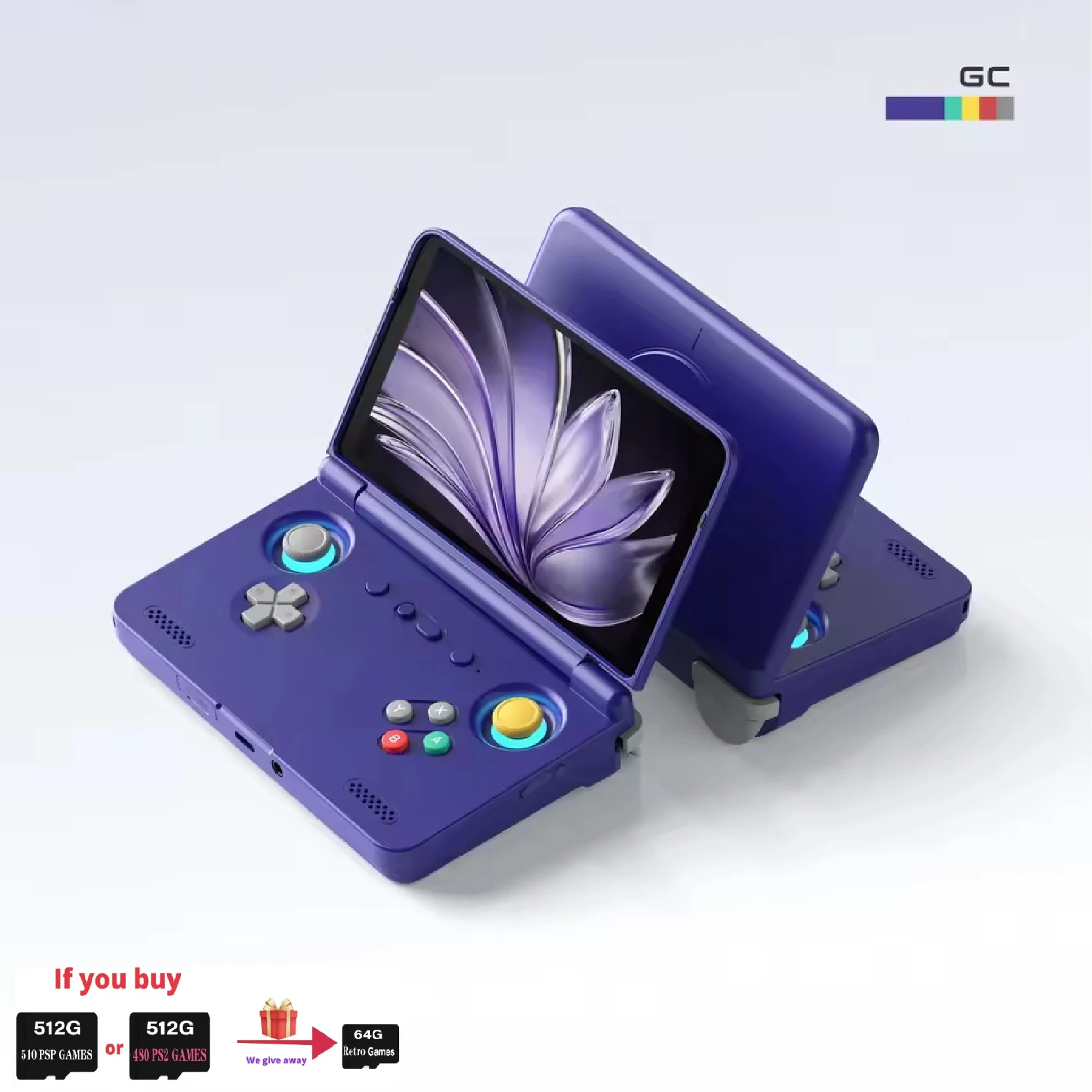 Retroid Pocket Flip 2 ハンドヘルドコンソール SD865 5.5