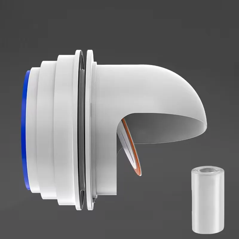 1PCS Kitchen Range Hood Glass Hole Rainproof Cap Outdoor Through Wall Wind Cap External Wall Smoke Exhaust Windproof Cover