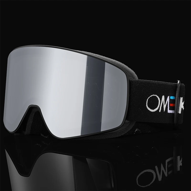 OMEKOL Brand New Double Layer Anti Fog Ski Goggles Snow Snowboard Mask Snowmobile Glasses