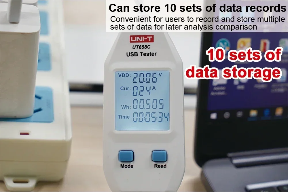 UNI-T UT658B UT658DUAL UT658LOAD 전압 및 전류 모니터 디지털 제품 충전기 용량 측정기 USB 테스터 저장 장치