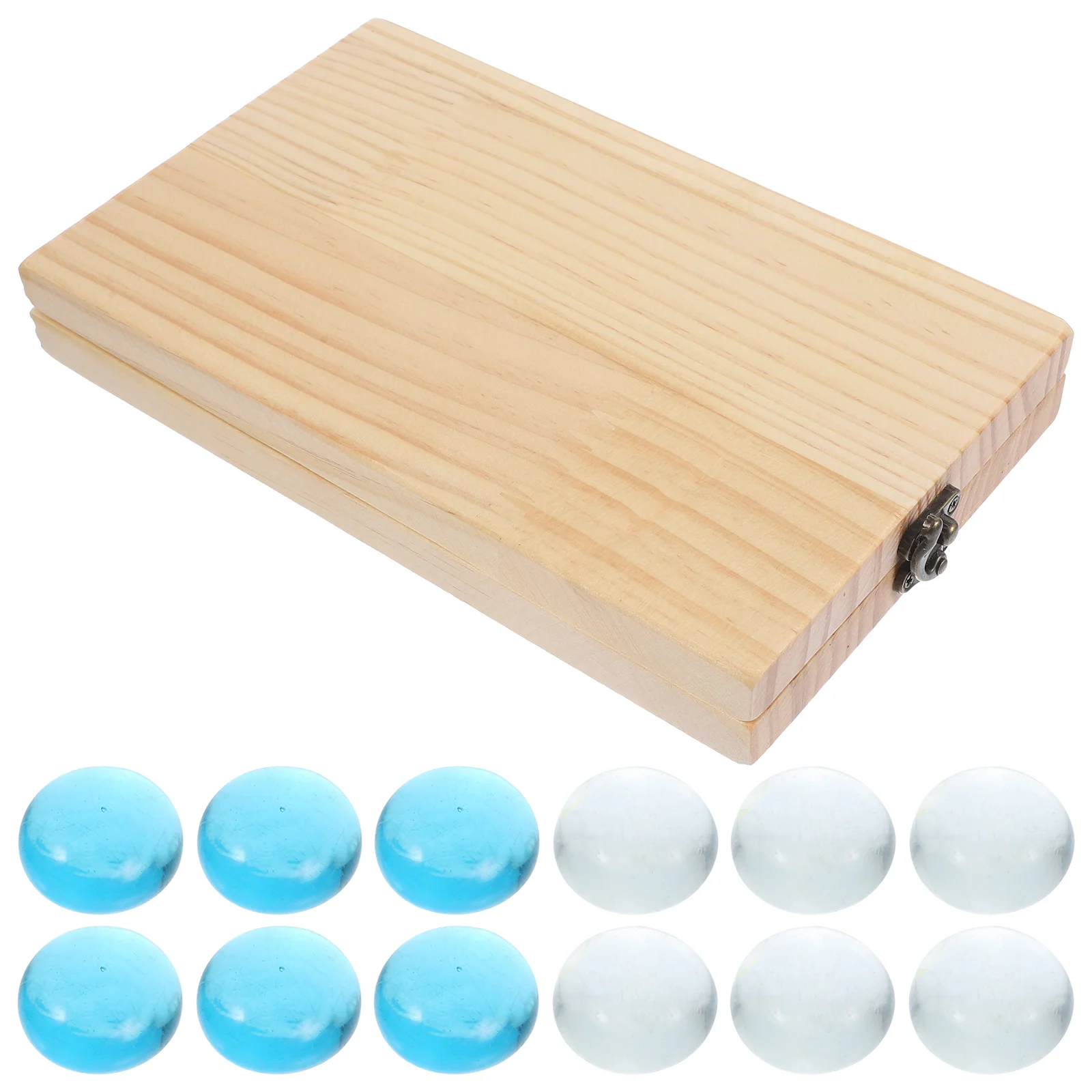 Foldable Wooden Mancala Gemstone Chess Toy Educational Pine Wood Beads Board Game Stones Training Chess Games Entertainment