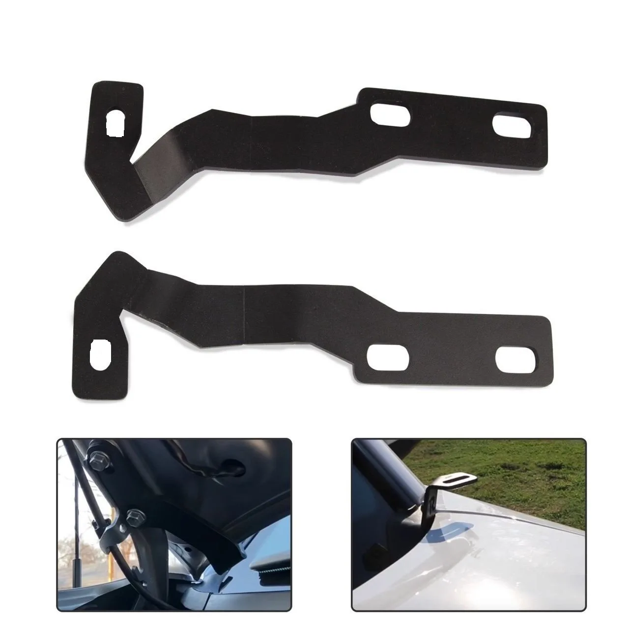 Spedking Windshield Base Cowl Panel Engine Hood Ditch light LED pod work lights Mount Brackets for 2016- Tacoma