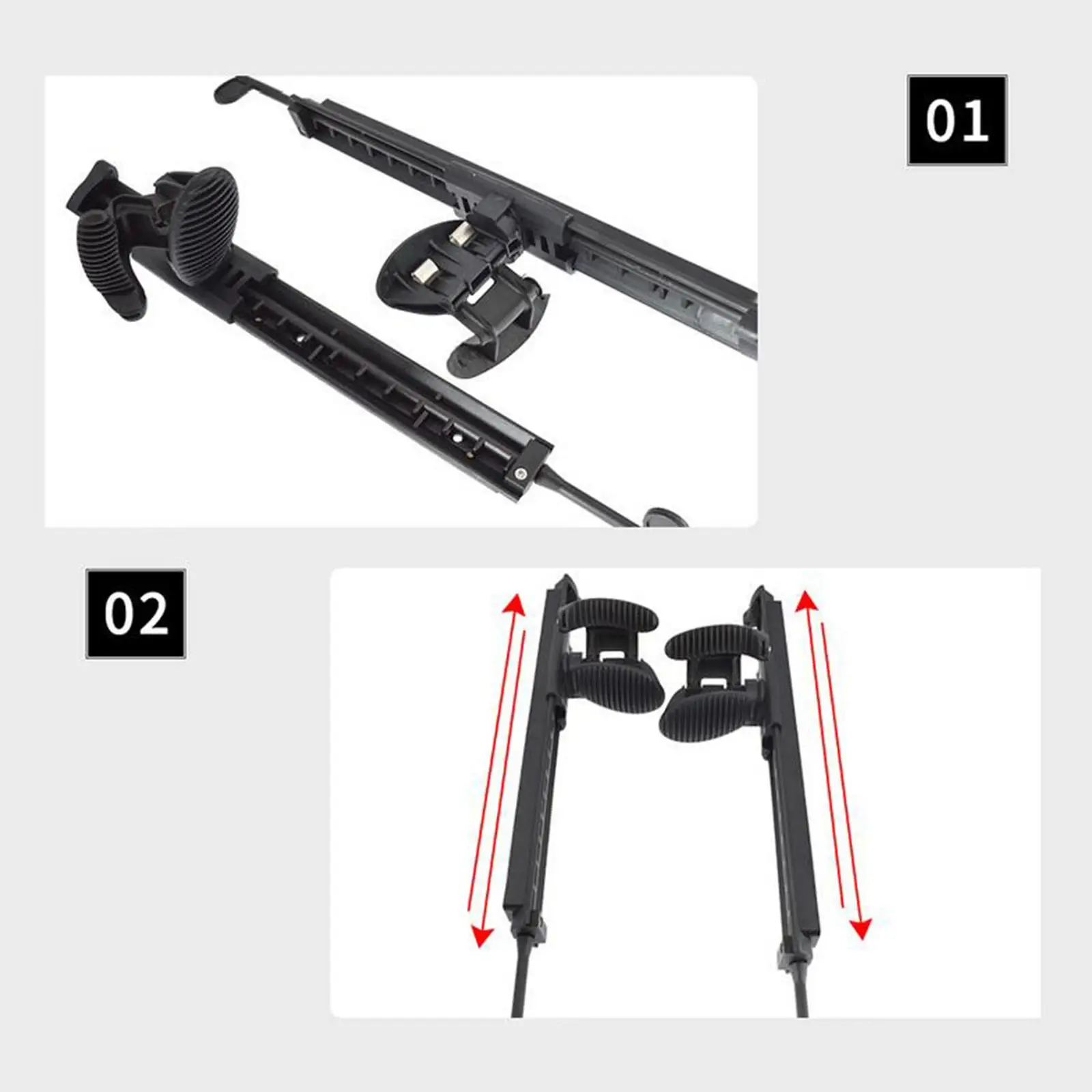 2x Kayak Footbrace Pedals Foot Pegs Footrest Rudder Control Marine Accessories