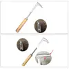 Crack Weeder Crevice Weeding Tool Stainless Steel Manual Weeder Beech Handle Lawn Yard Gardening Tool 5