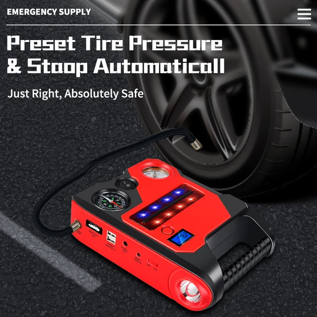 2000A/1200A Car Jump Starter Portable Battery Booster Charger Car Emergency  Booster Start Power Bank Flashlight Starting Device - AliExpress