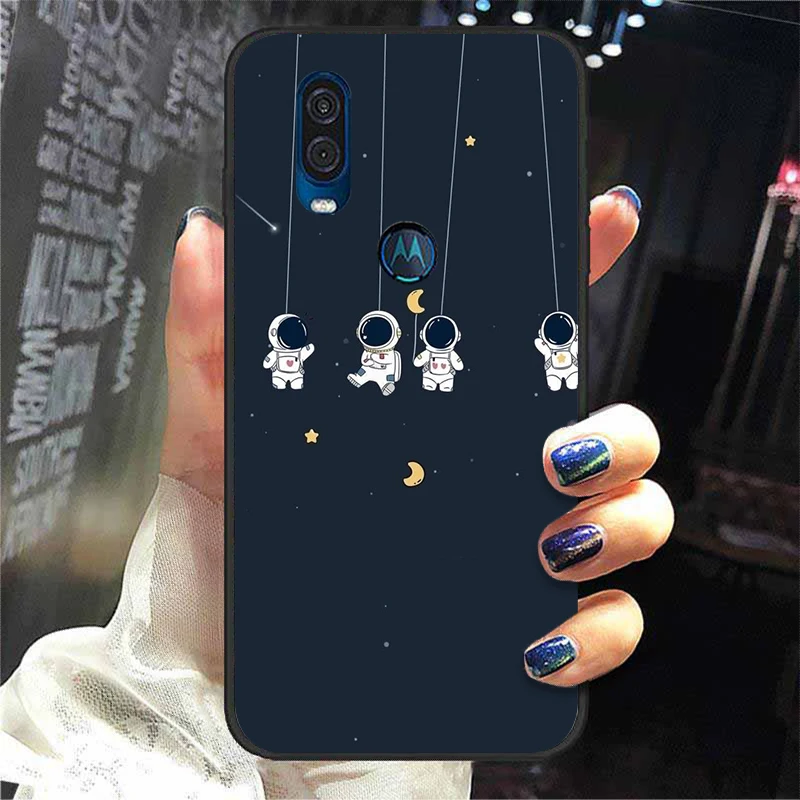 mobile flip cover For Moto One Action Case Silicone Soft TPU Astronaut Cartoon Phone Cases For Motorola One Vision Cover For Moto One Macro ZoomFor Moto One Action Case Silicone Soft TPU Astronaut Cartoon Phone Cases For Motorola One Vision Cover For Moto One Macro Zoom designer phone pouch Cases & Covers