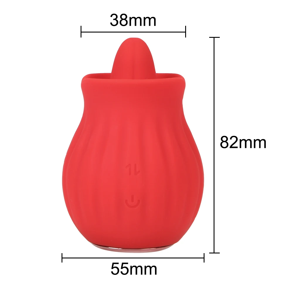 Vibratore a forma di rosa con stimolazione linguale per clitoride_voghion.com