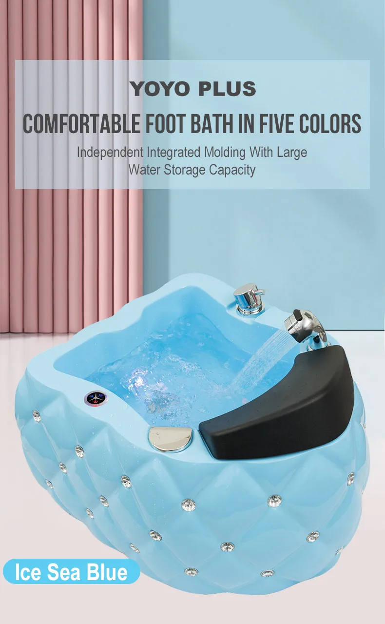 Salon Pedicure Chair Basin FootBath Sink Soaking Clean Care Spa Accessories