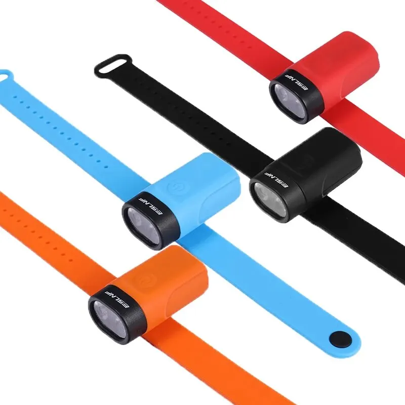 USB 충전식 손목 및 발목 조명, 조절 가능한 방수 조명, 자전거 헬멧 라이트..