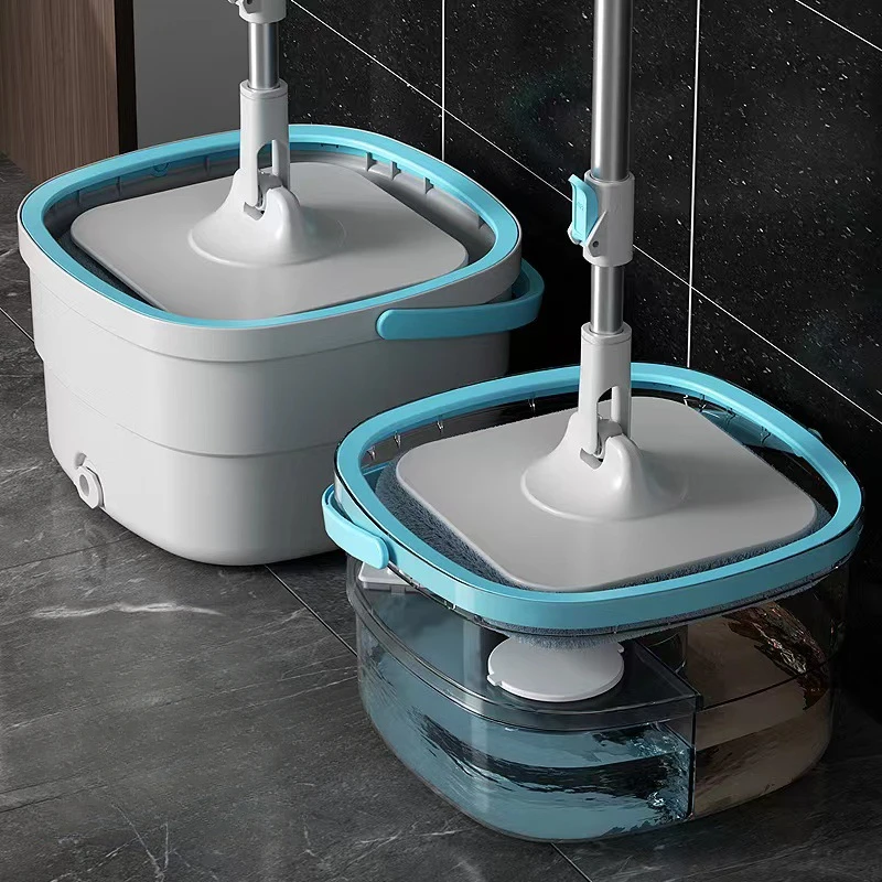 

Sewage Separation Suction Mop Bucket Set Lazy Home Use Hand-free Rotating Flat Mop Cloth Automatic Mopping Cleaning Gods
