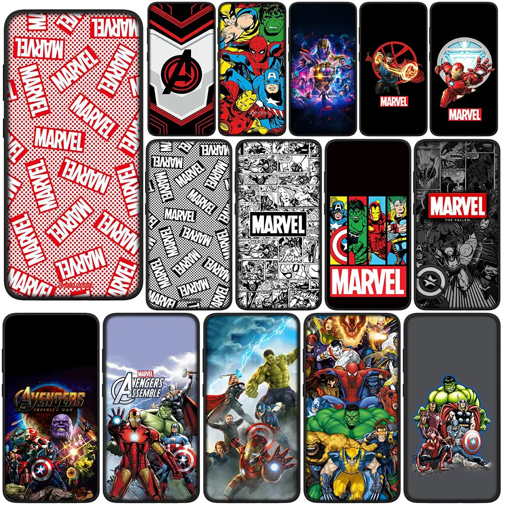 A-Avengers M-Marvels I-Irons Man Soft Cover Per Xiaomi Redmi Note 10 12 Pro Max 10A 10C 12C 10X 10S 8T Custodia Per Telefono Con Custodia