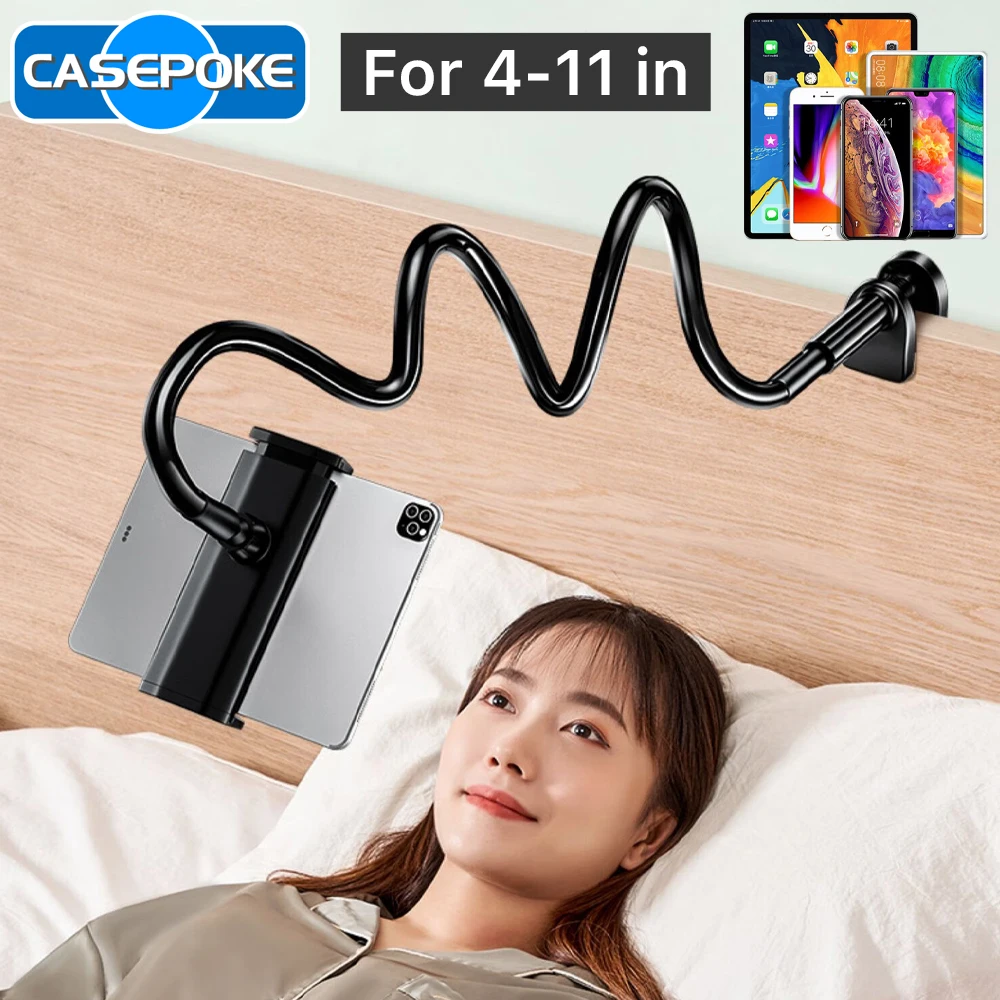 Casepoke-mesa de Cabeceira Tablet Stand Braçadeira de Braço Longo Ajustável Adequado para Ipad Samsung Xiaomi 411