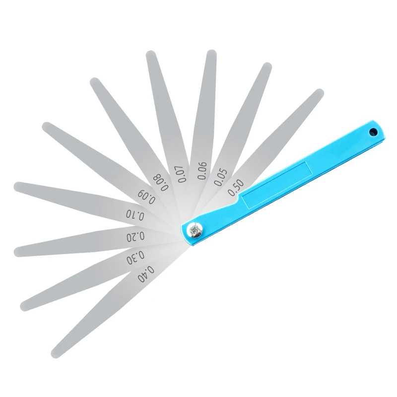 Feeler Gauge 100B17 blades Set valves foliage of valves Spark Plug Gap Metric Sizes 0.02-1mm Measurement Thickness gap gauge