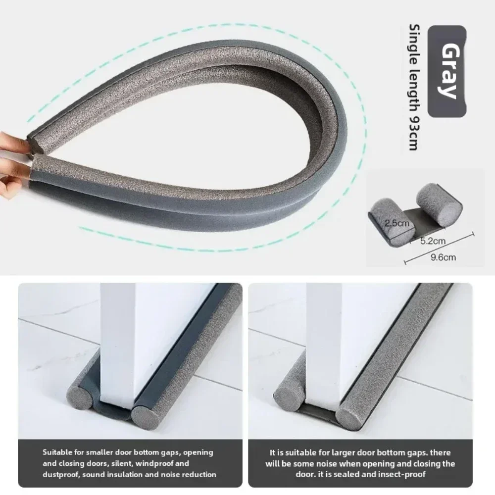 Door seal strip Sealing strip Door draft stopper Door weatherstripping Rubber door weatherstripping Windproof Seal Strip for Door Bottom Guard