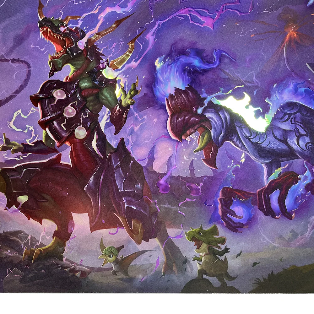 Yu-Gi-Oh New Mlikemat Foil Holographic Shinny Playmat Ultimate Conductor Tyranno CCG TCG Trading Card Rainbow Game Mat+Free Bag 2