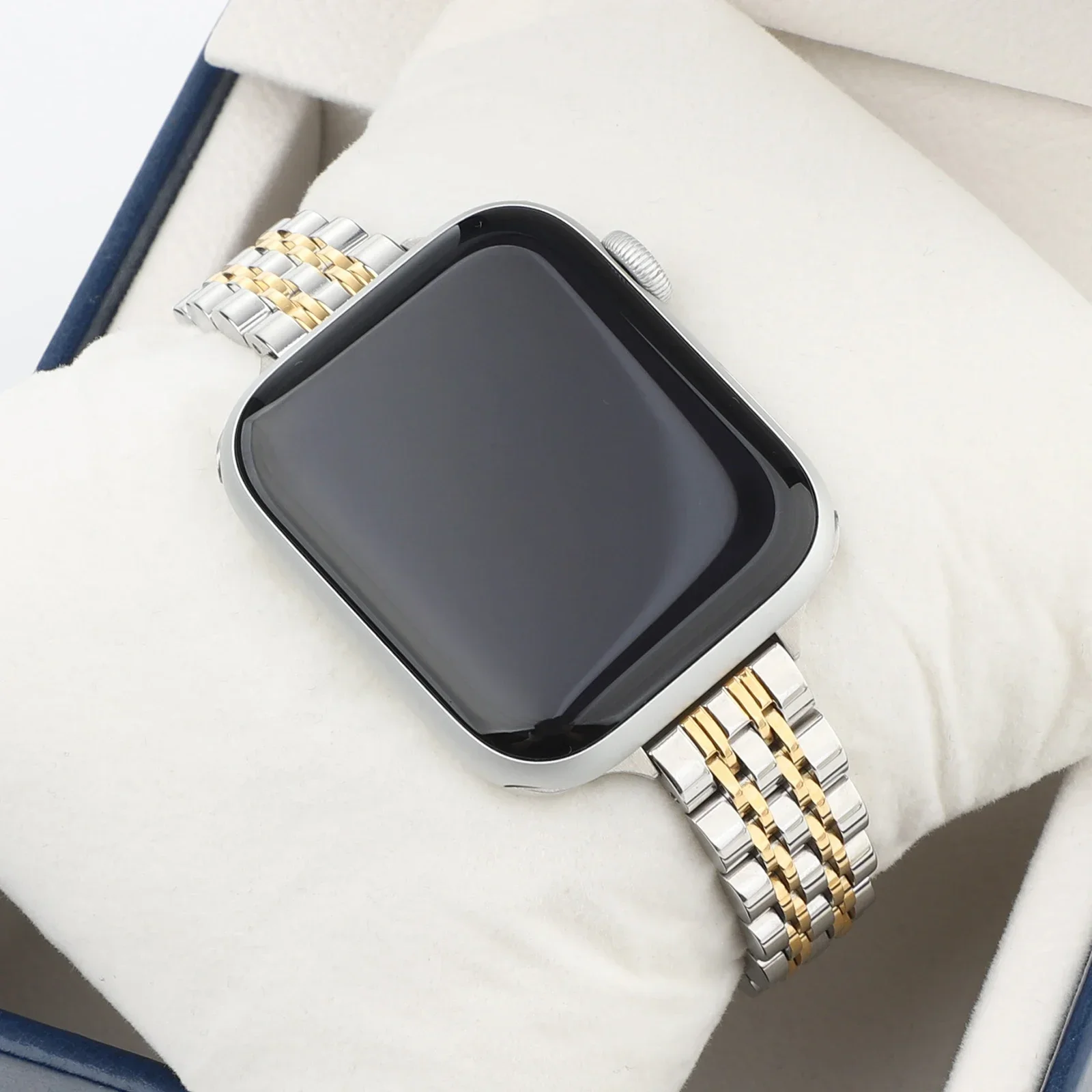 Edelstahl armband für Apple Watch Ultra 2 Band 49mm 42mm 44mm Metall armband iwatch Serie 9 8 7 6 se 5 4 3 Frauen 45mm 41mm