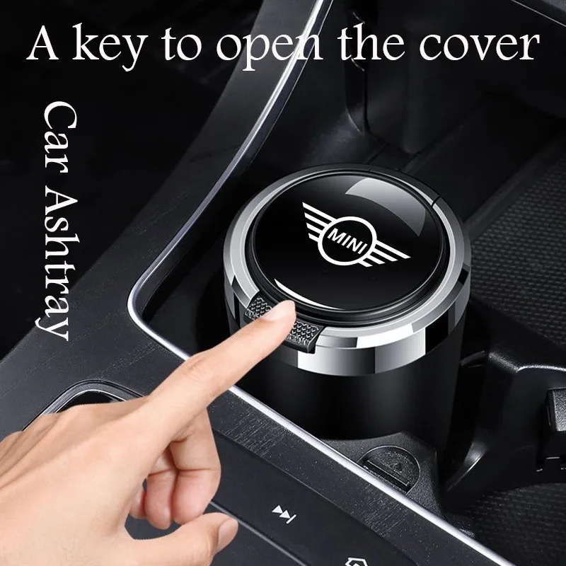 Car Ashtray For Mini Cooper Countryman One-Key Open Cover