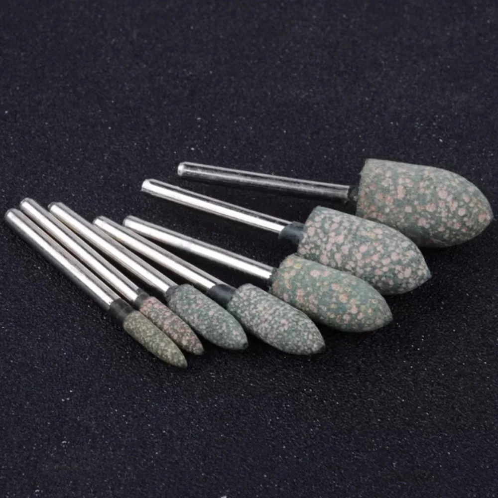 50/100 Stück Gummi-Metallbürsten Schleifwerkzeuge für Holzbearbeitung Schleifscheiben zum Schärfen von Bits Mini-Glaspoliermaschinenköpfe 3mm – Detail 19