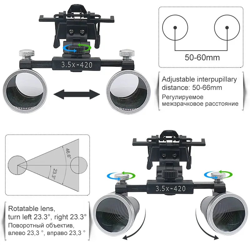 lupas dentais 25x 35x ampliacao binocular lupa 01