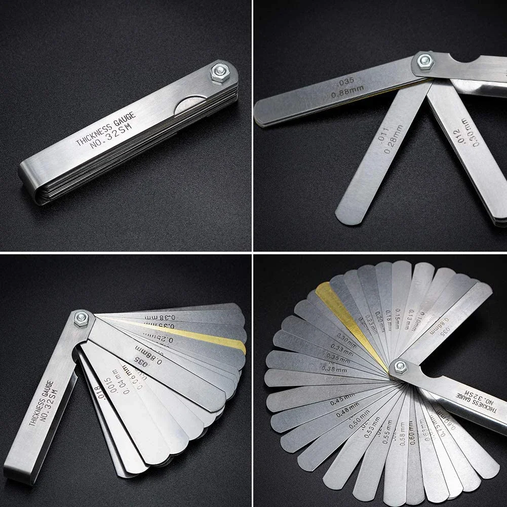 Guitar Luthier Measuring Tools Set Guitar Neck Notched Straight Edge Fret Rocker String Height Gauge Understring Radius Gauge