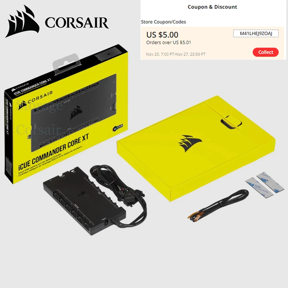 

Контроллер скорости вентилятора CORSAIR iCUE Commander CORE XT Smart RGB
