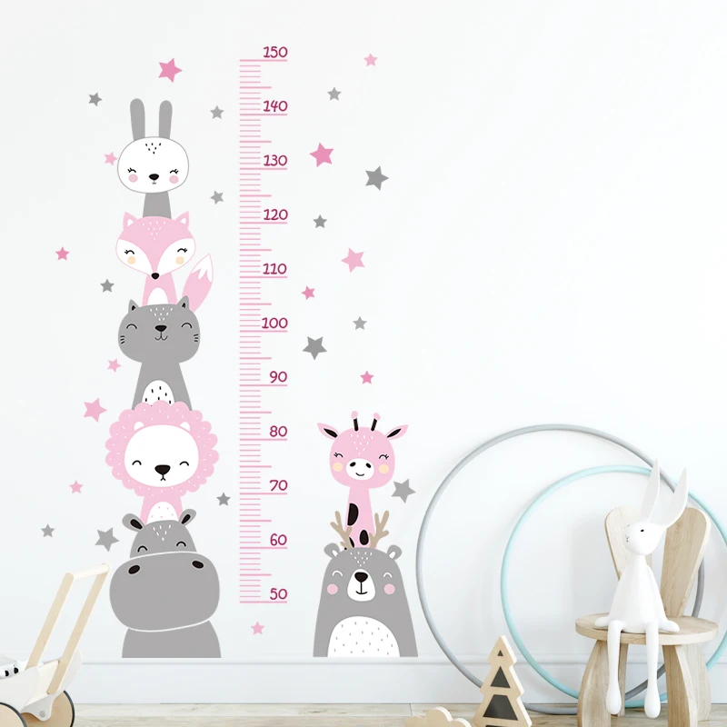 Animal Height Ruler Wall Stickers 16