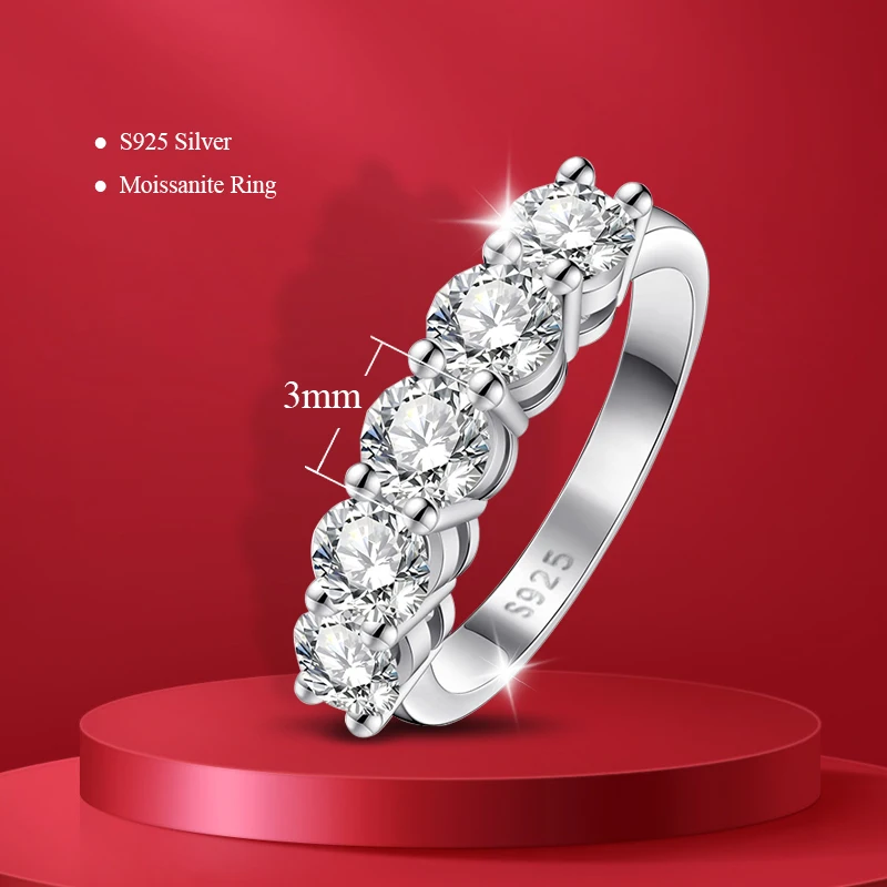 0.5ct 3mm Moissanite