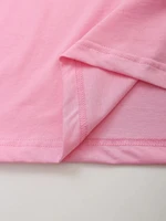 HH Summer Women Casual T Shirt Pant Sets Elegant Pink O Neck Short Sleeve T-Shirt + Drawstring Loose Trousers Spring Suit - Image 4