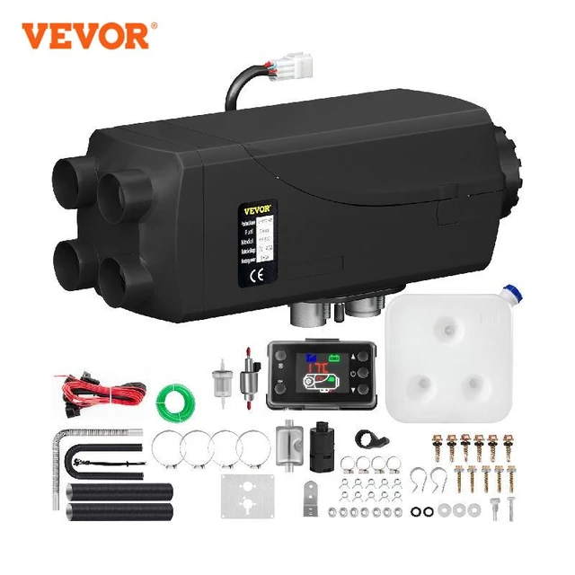 VEVOR 8KW riscaldatore Diesel ad aria per auto riscaldatore di parcheggio  12V con Monitor LCD silenziatore serbatoio del carburante per camion camper  rimorchio per barche - AliExpress