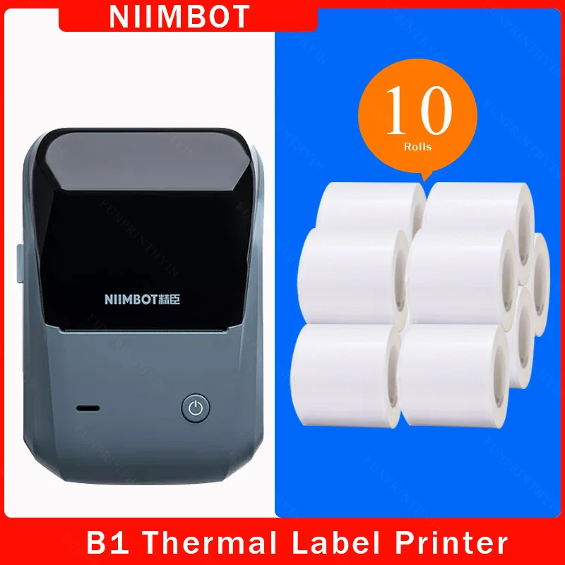 Fabricante de Etiquetas Nimbot B203 Portátil Handheld Impressora Térmica Mini Código de Barras qr Código Etiqueta Papel Cor Rolls Etiqueta Cabo Etiqueta Pri
