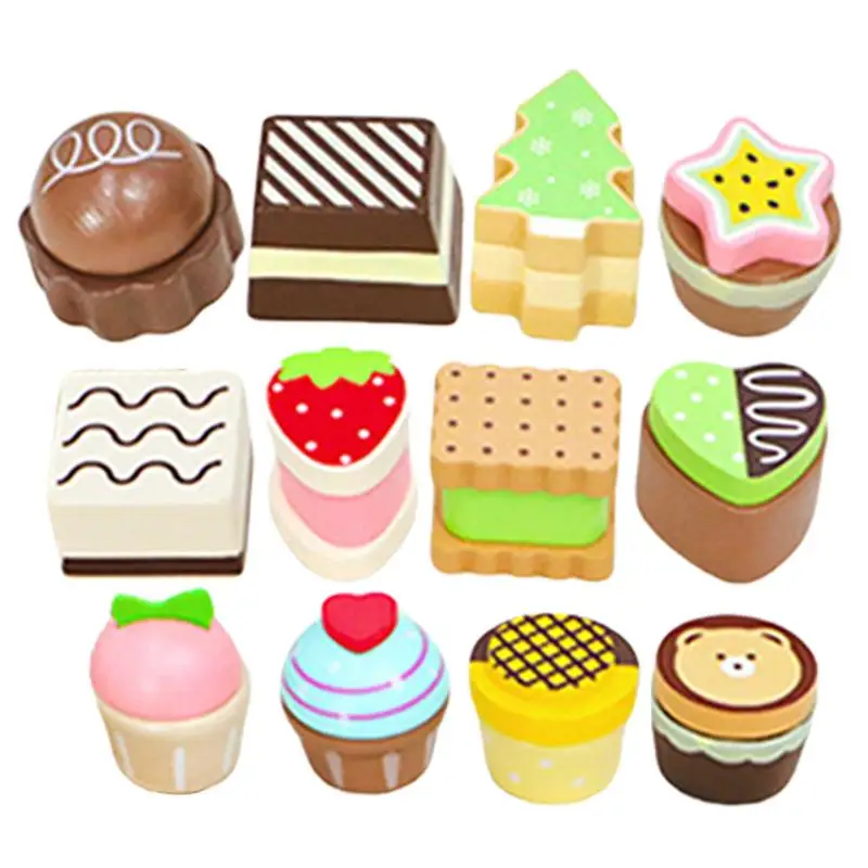 

Комплект для ролевых игр, имитация торта, набор для ролевых игр, кекс, выпечка, игрушки для ролевых игр, для дома, путешествий, школы